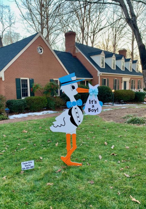 New Baby Announcement Yard Sign in Winston Salem, NC