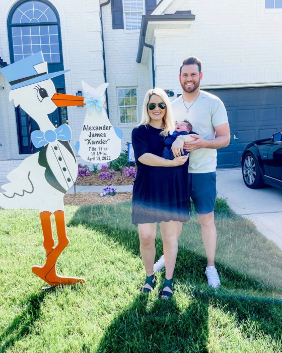 Birth Announcement Stork Signs in Winston Salem, NC