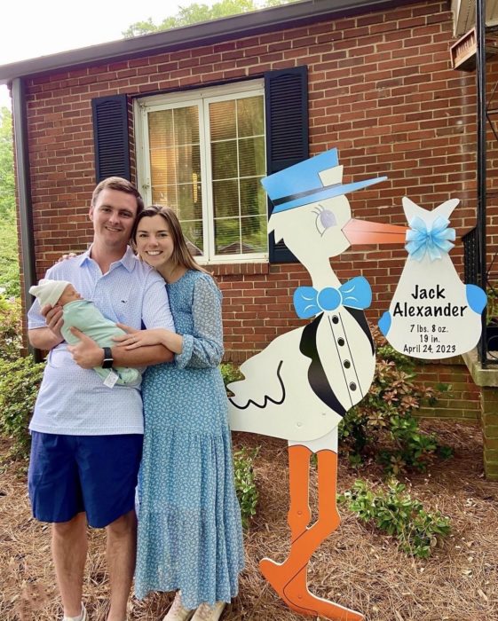 Stork Baby Announcement in Winston Salem, NC